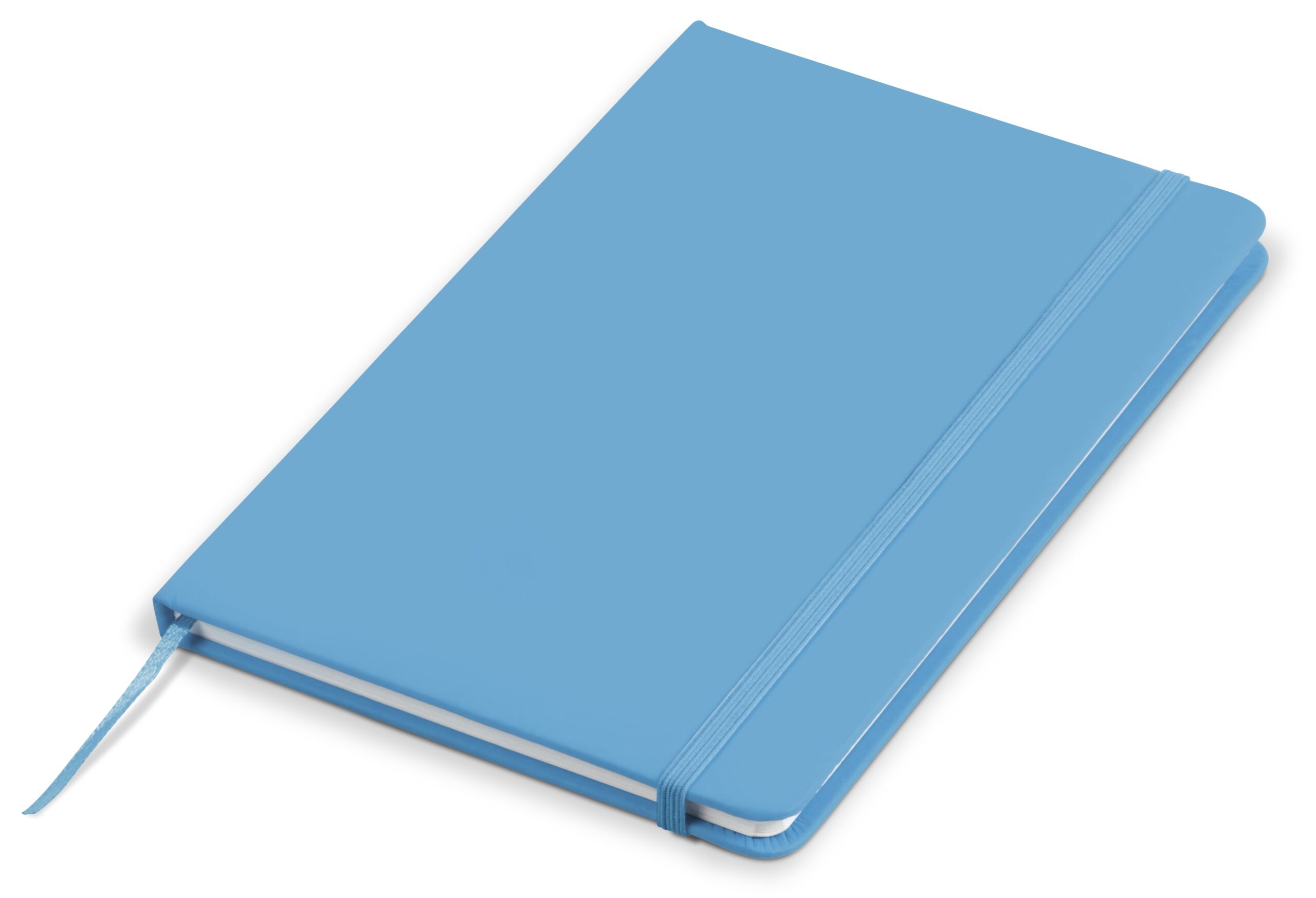 light blue notebook